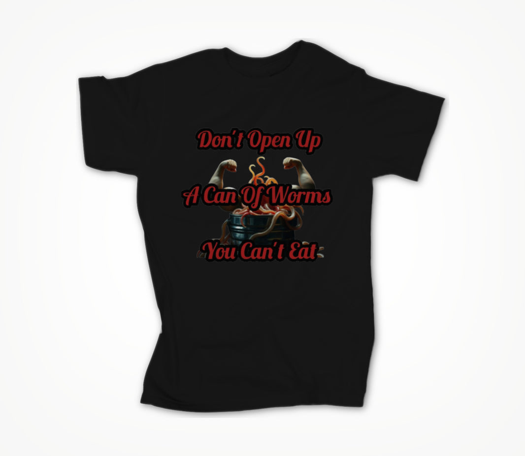 Black Can Of Worms Unisex T-shirt