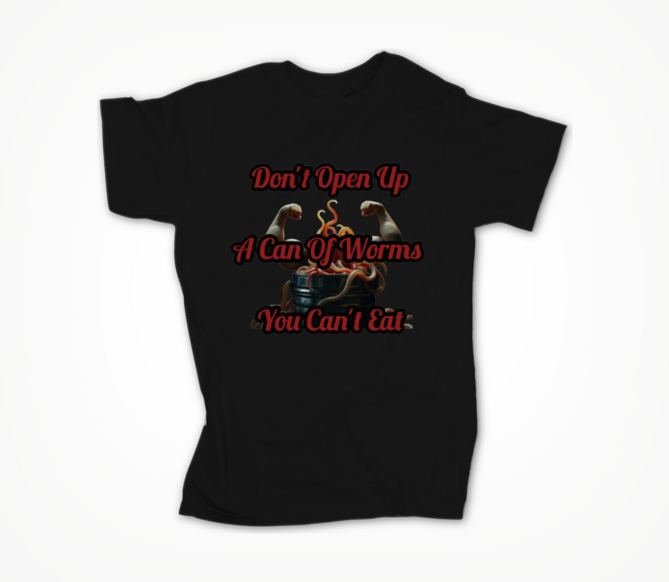 Black Can Of Worms Unisex T-shirt