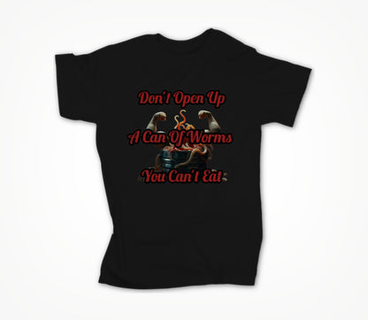 Black Can Of Worms Unisex T-shirt