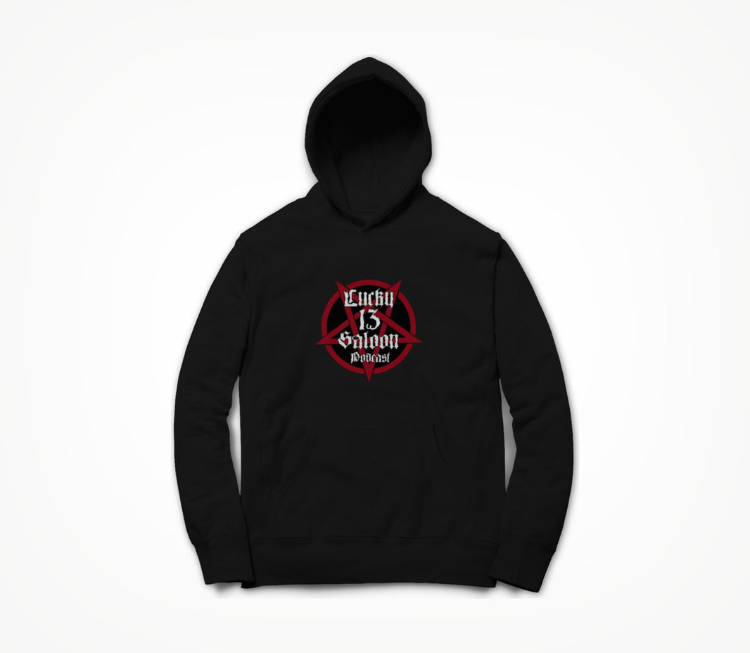 Lucky 13 Saloon Podcast Logo Hoodie