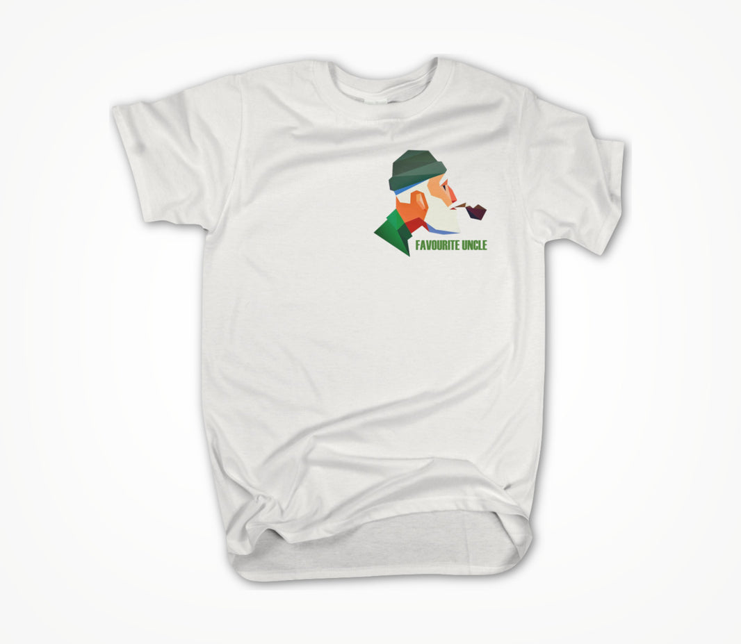 Favourite Uncle - Original Logo 'Uncle' White Unisex T-shirt