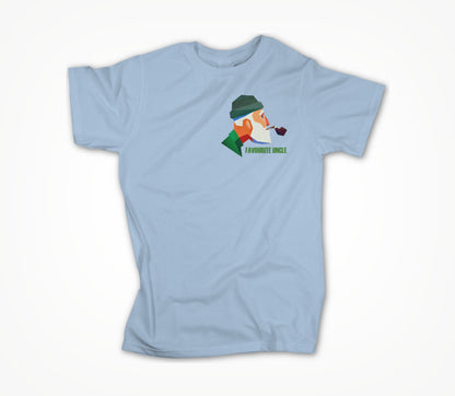 Favourite Uncle - Original Logo 'Uncle' Blue Unisex T-shirt