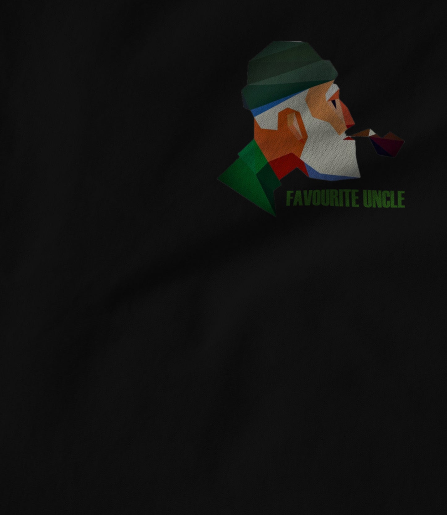 Favourite Uncle - Original Logo 'Uncle' Black Hoodie
