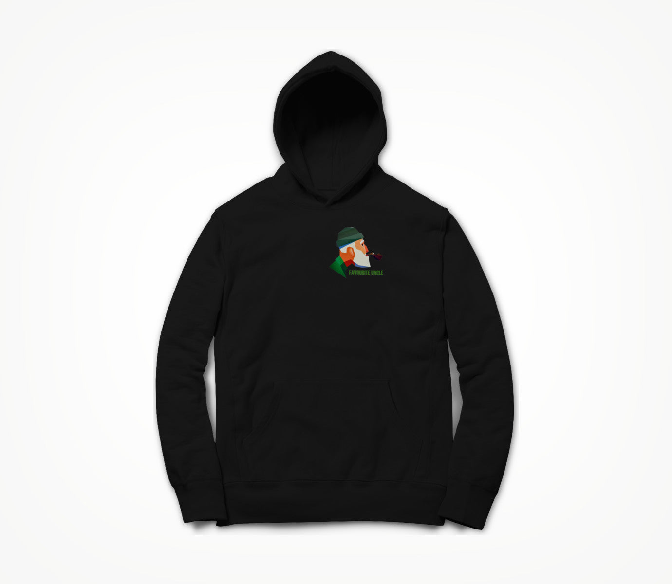 Favourite Uncle - Original Logo 'Uncle' Black Hoodie