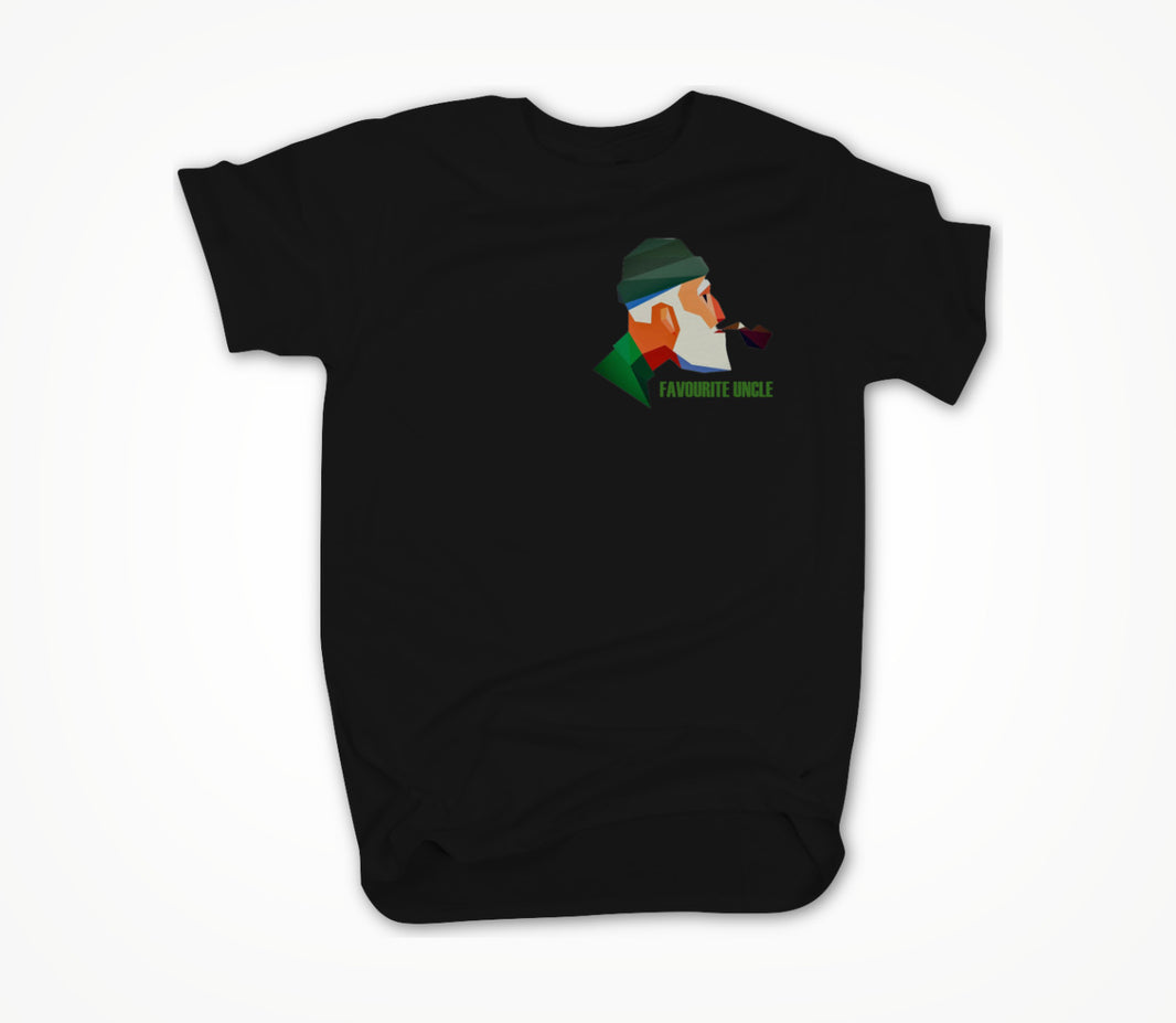 Favourite Uncle - Original Logo 'Uncle' Black Unisex T-shirt