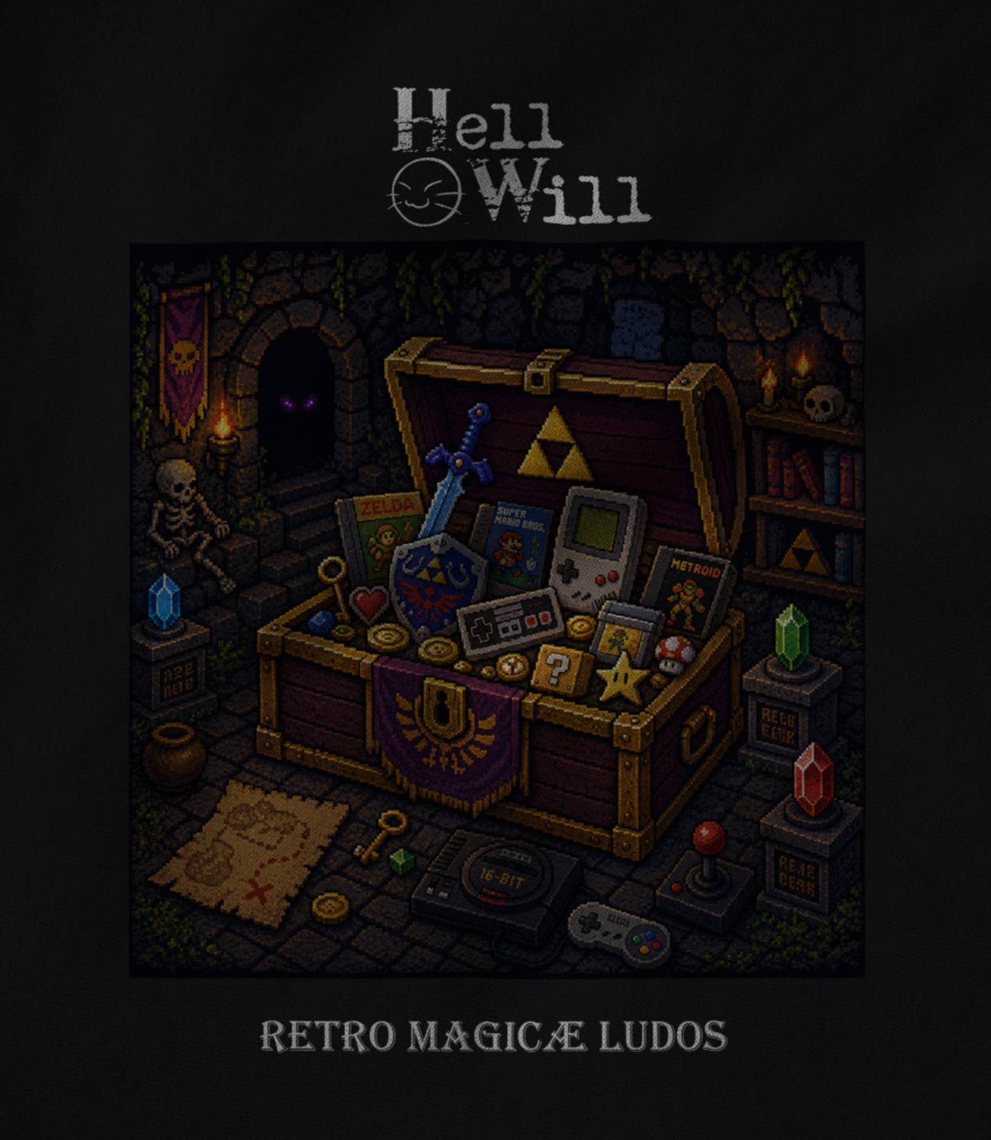 Retro Magicæ Ludos Unisex T-shirt