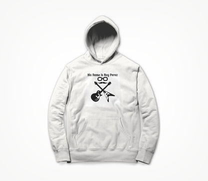 Cross bones White T Hoodie