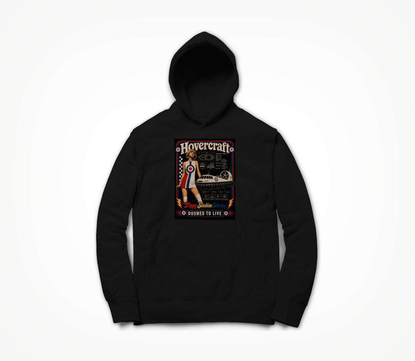 Trippy Black Hoodie