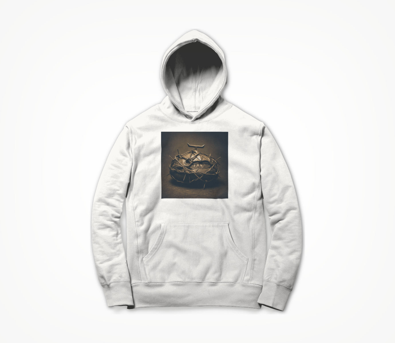 Barbed White Hoodie