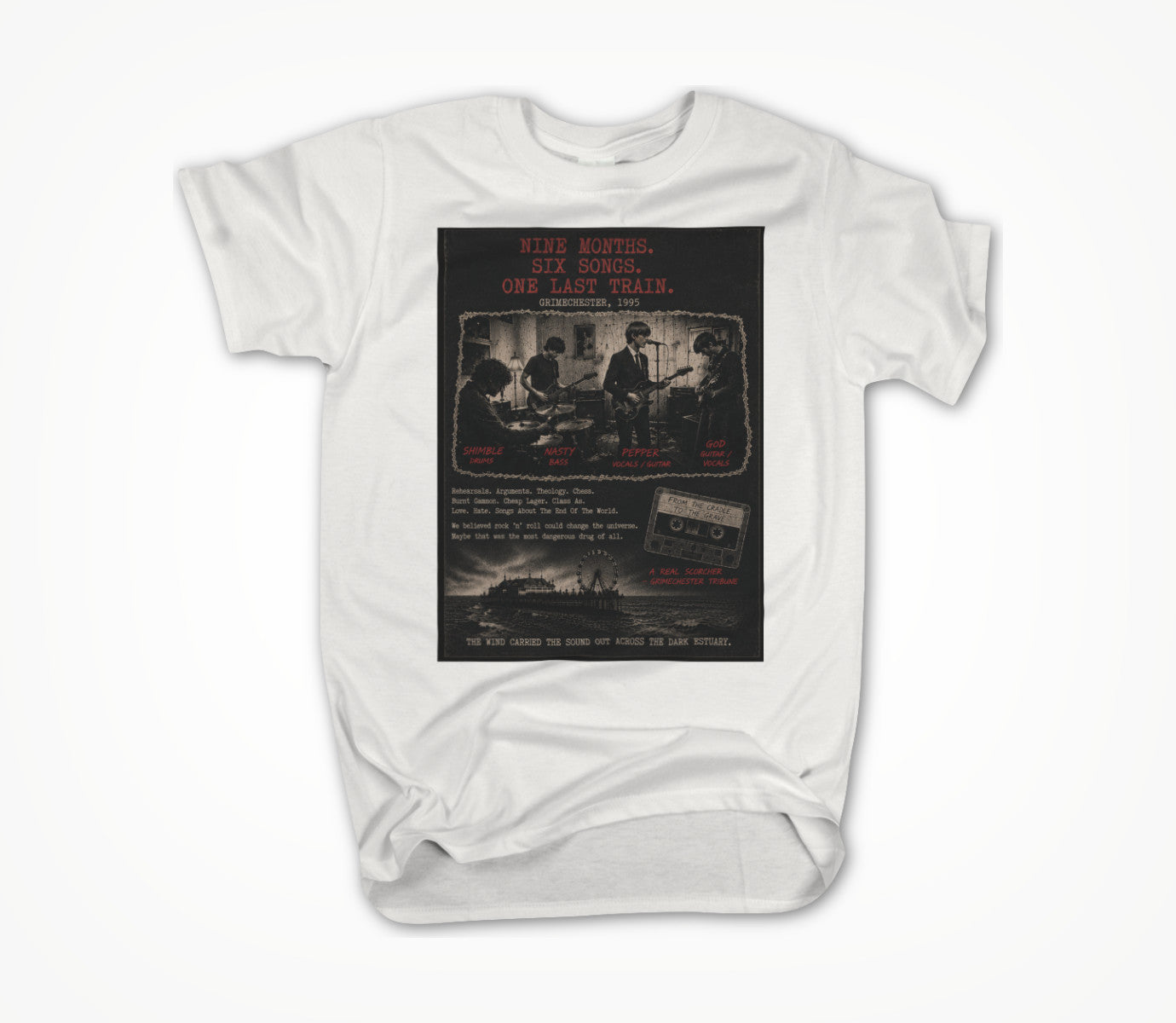 Last Train White Unisex T-shirt