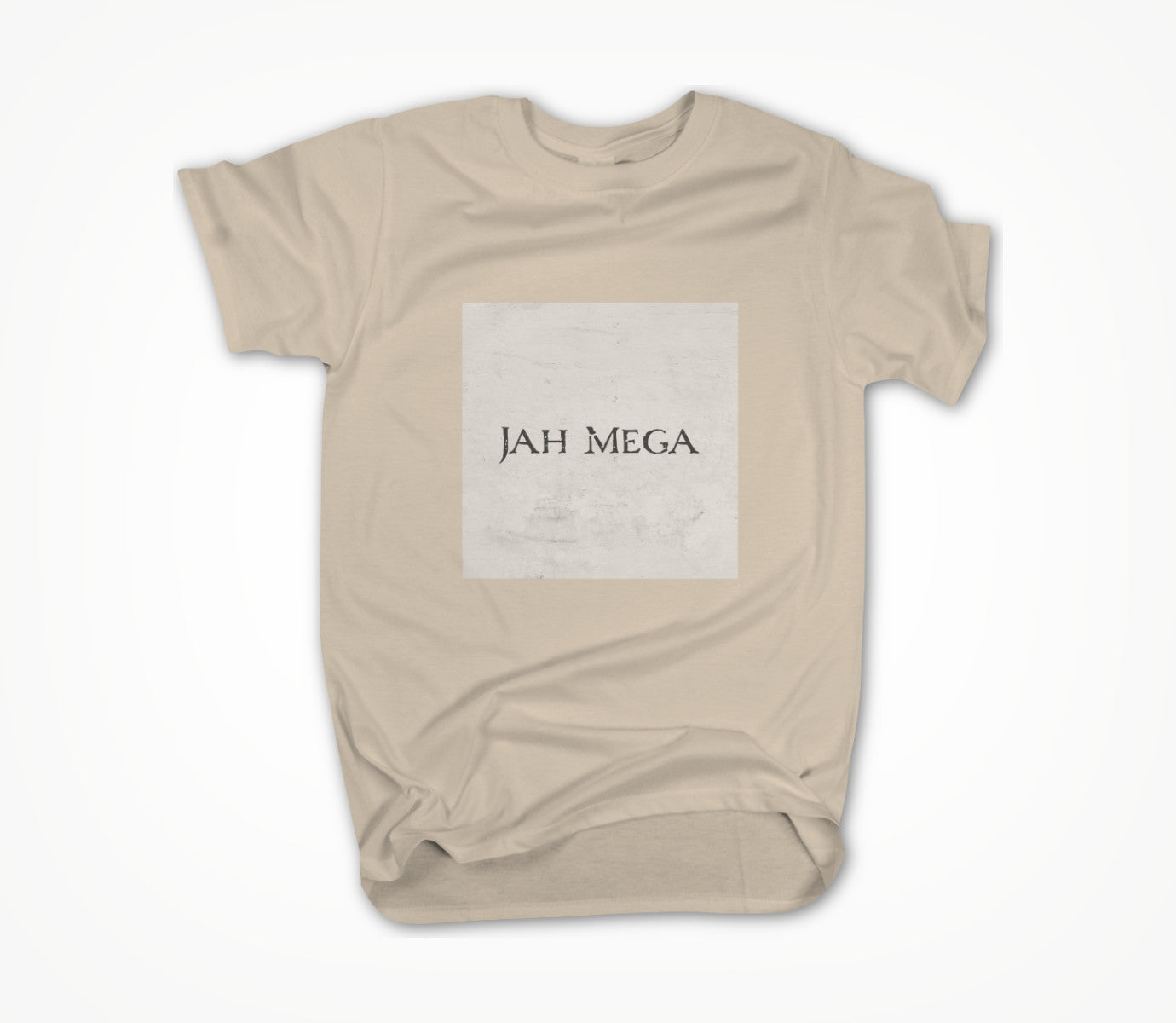 Jah Mega Marble Logo (Creme) Unisex T-shirt