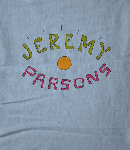 Jeremy Parsons Eye Wide Open Logo Baby Blue Unisex T-shirt