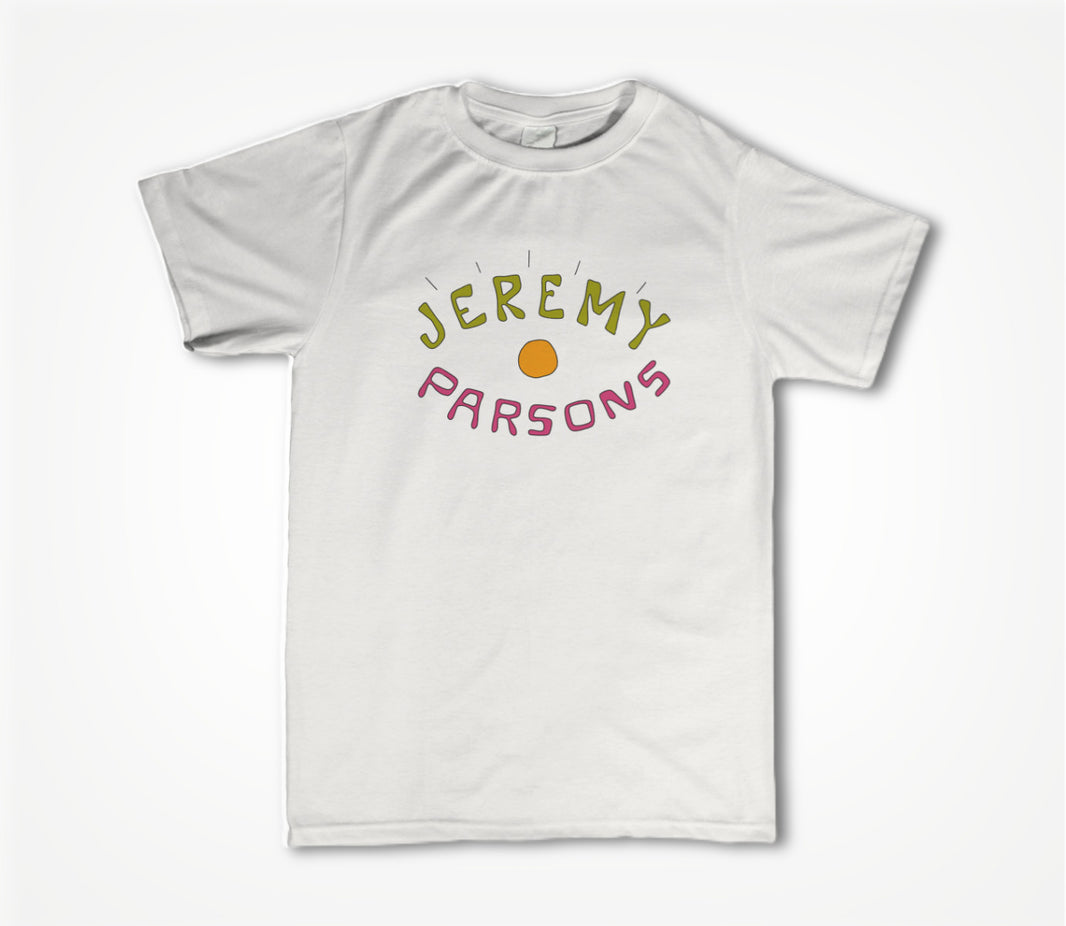 Jeremy Parsons Eye Wide Open Logo White Unisex T-shirt