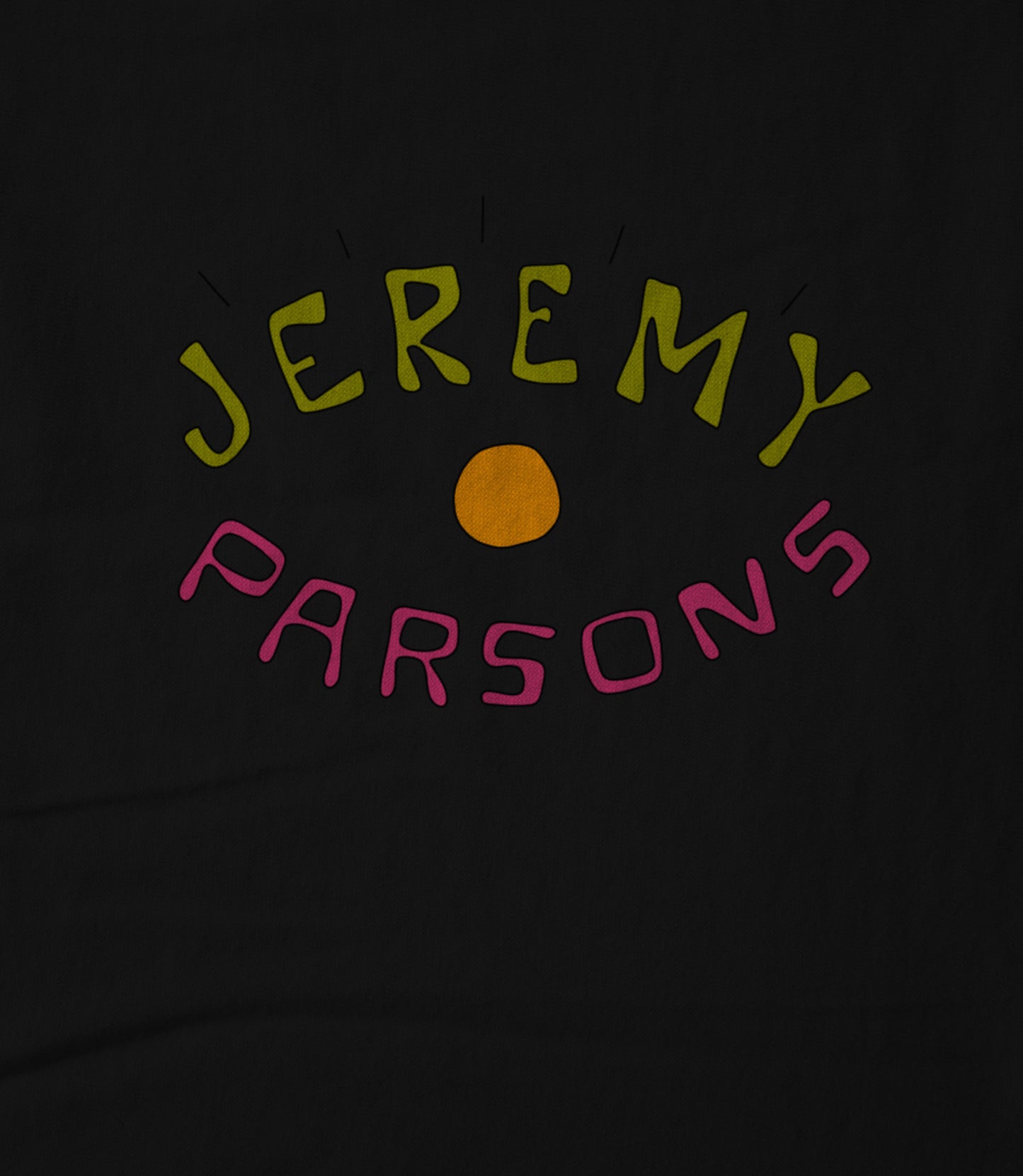 Jeremy Parsons Eye Wide Open Logo Black Hoodie