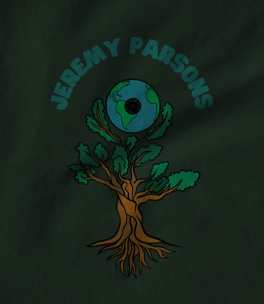 Jeremy Parsons Sit and Spin Logo Forest Green