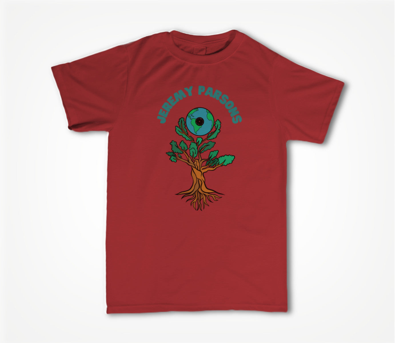 Jeremy Parsons Sit and Spin Logo Cardinal Red Unisex T-shirt