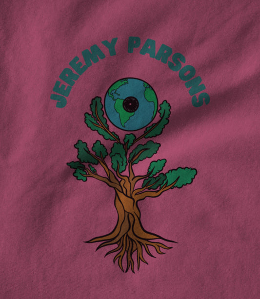 Jeremy Parsons Sit and Spin Logo Berry Pink