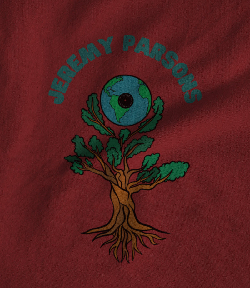 Jeremy Parsons Sit and Spin Logo Cardinal Red