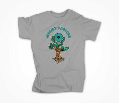 Jeremy Parsons Sit and Spin Logo Heather Gray Unisex T-shirt
