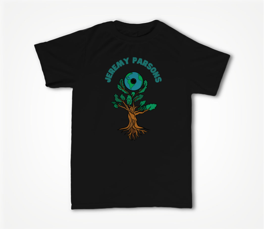 Jeremy Parsons Sit and Spin Logo Black Unisex T-shirt