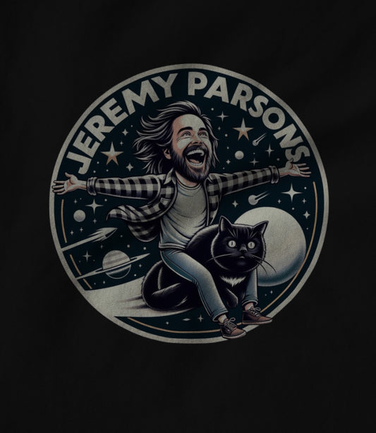 Jeremy Parsons Noche Space Cat Logo Black