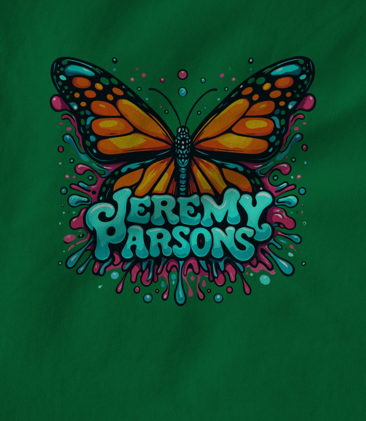 Jeremy Parsons Psychedelic Butterfly Unisex T-shirt