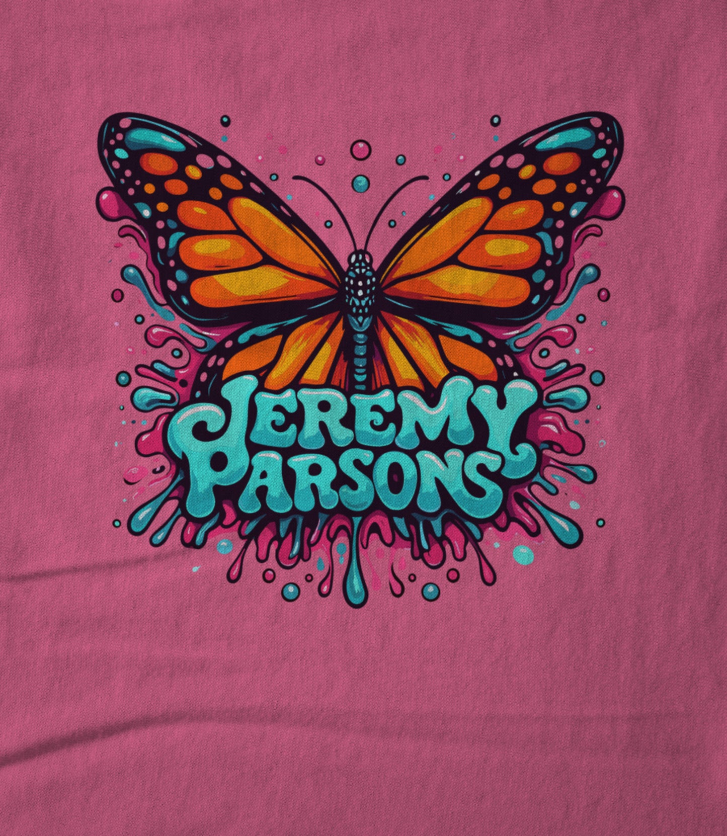 Jeremy Parsons Psychedelic Butterfly Unisex T-shirt