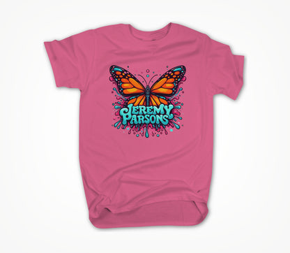 Jeremy Parsons Psychedelic Butterfly Unisex T-shirt