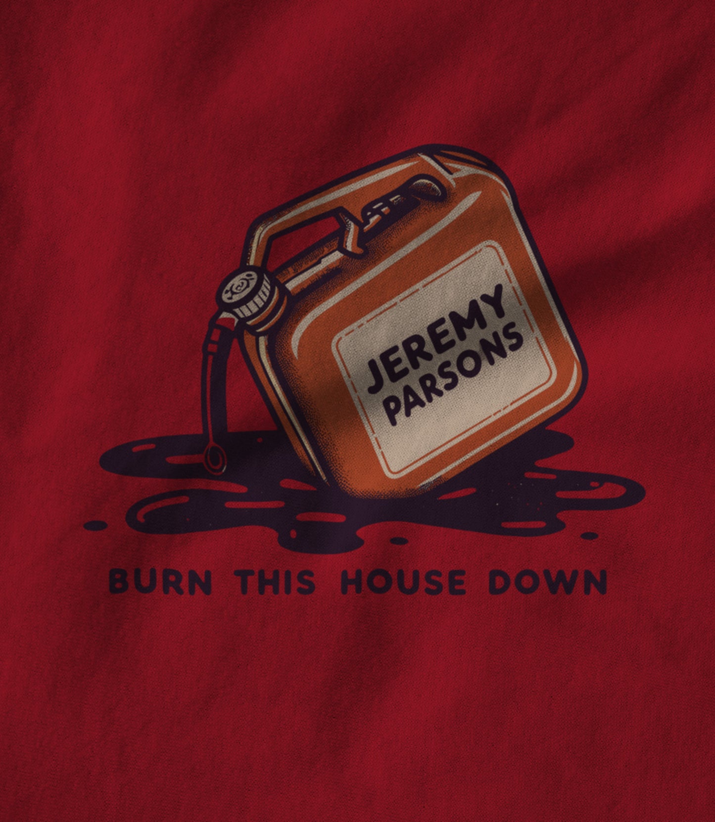 Burn This House Down - Red Unisex T-shirt