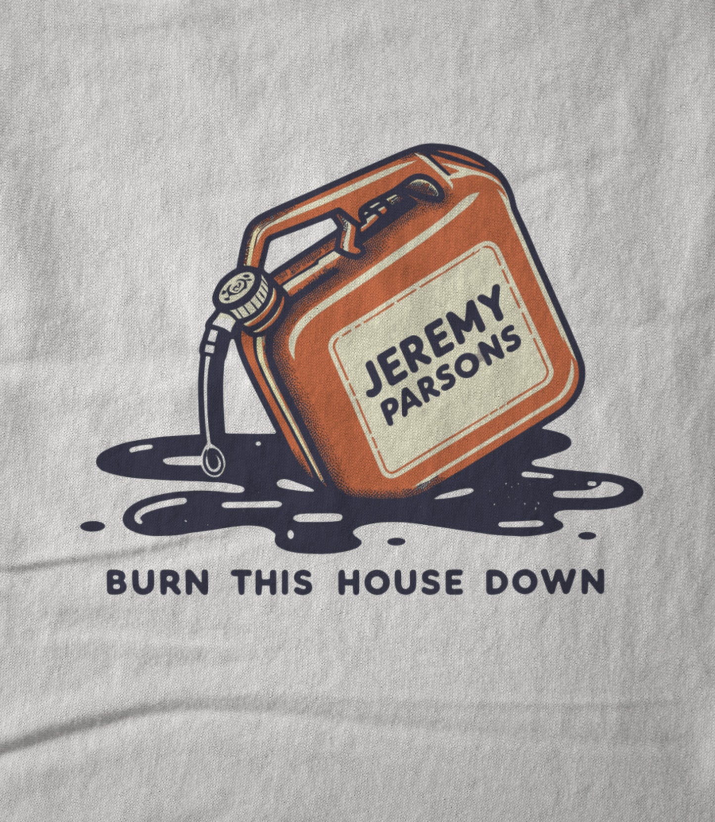 Burn This House Down - White Unisex T-shirt