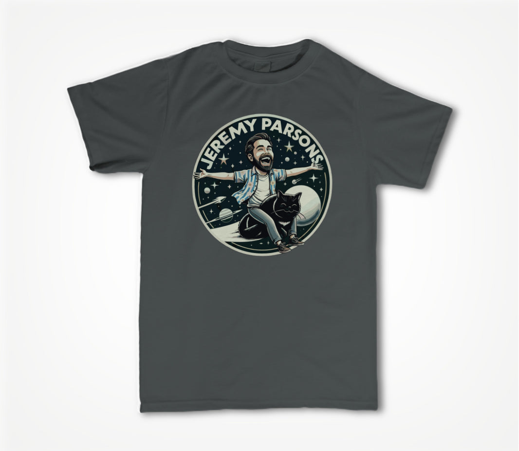 Jeremy Parsons Space Cat Haircut 2026 (Asphalt) Unisex T-shirt