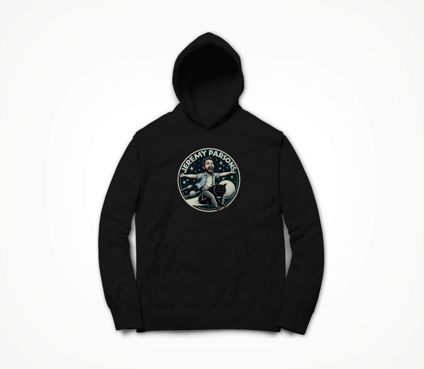 Jeremy Parsons Space Cat Haircut 2026 Hoodie