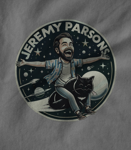 Jeremy Parsons Space Cat Haircut 2026 (Heather Grey) Women's T-shirt