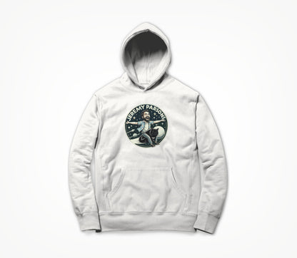 Jeremy Parsons Space Cat Haircut 2026 (White) Hoodie