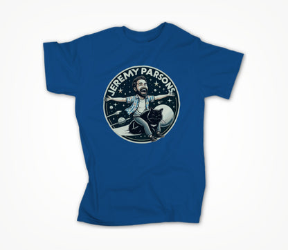 Jeremy Parsons Space Cat Haircut 2026 (Royal Blue) Unisex T-shirt