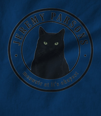 Jeremy Parsons Meowsic at it's okayest (Royal Blue) Unisex T-shirt