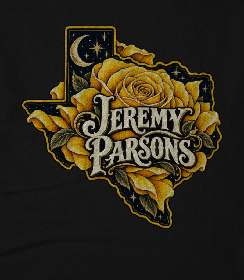 Jeremy Parsons Wandering Rose Black T-Shirt