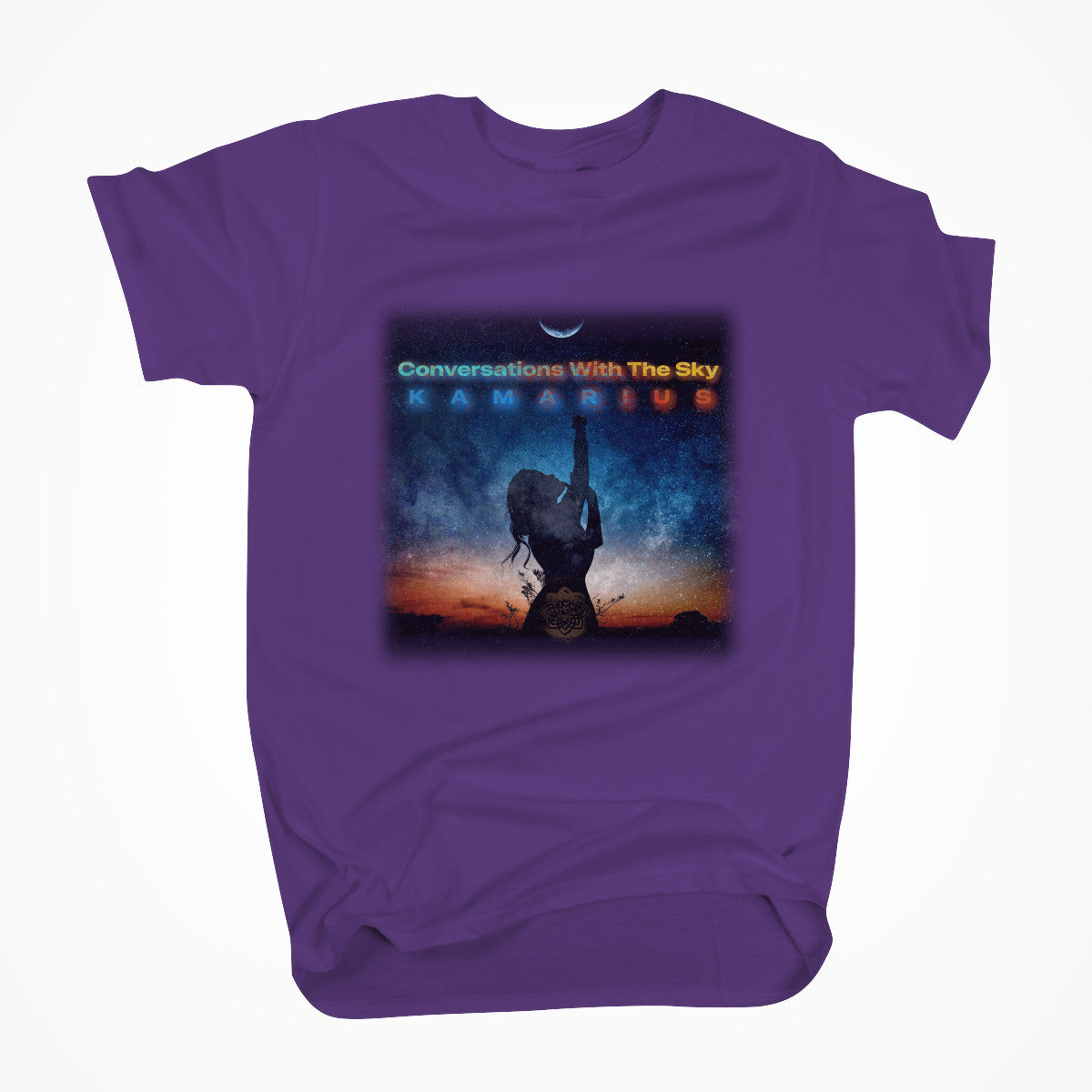 Conversations With The Sky by KaMarius Purple Unisex T-shirt