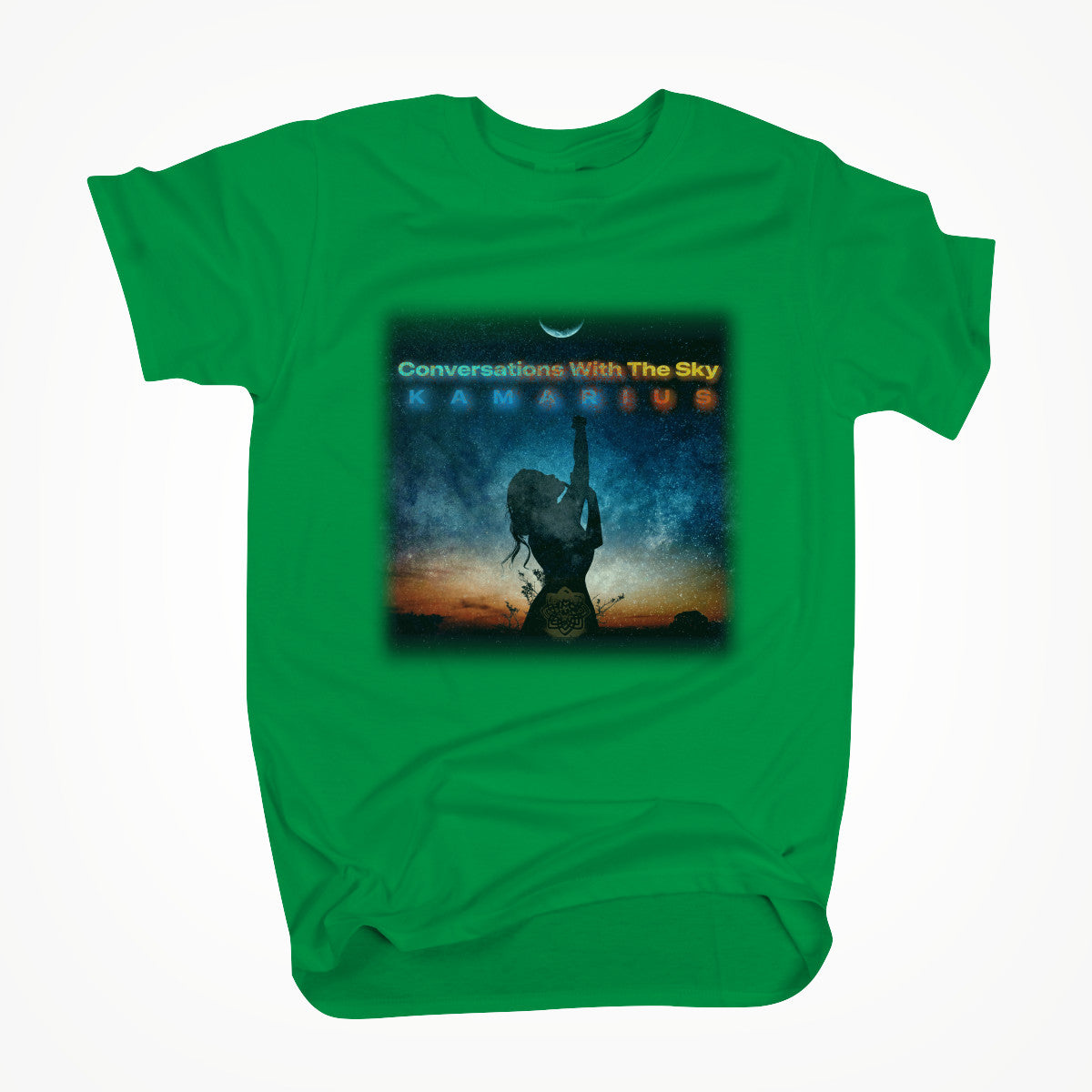 Conversations With The Sky by KaMarius Kelly Green Unisex T-shirt