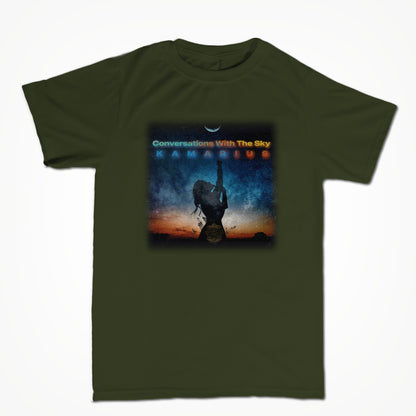 Conversations With The Sky by KaMarius Military Green Unisex T-shirt