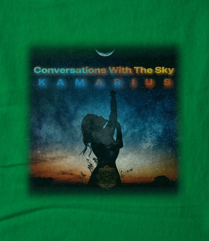 Conversations With The Sky by KaMarius Kelly Green Unisex T-shirt