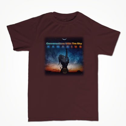 Conversations With The Sky by KaMarius Maroon Unisex T-shirt