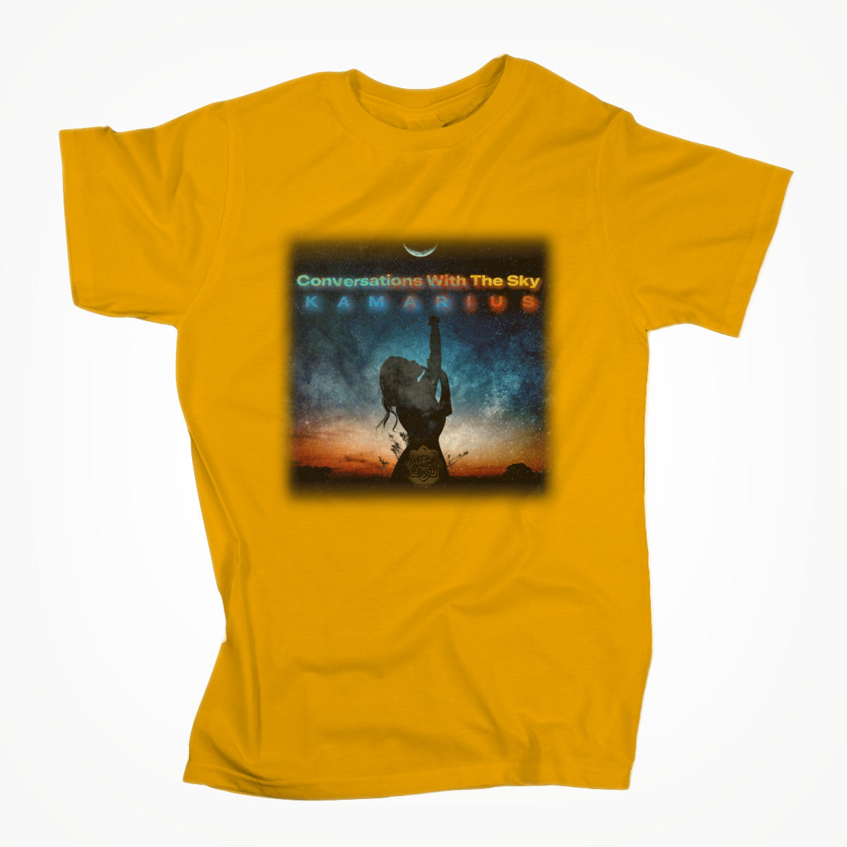 Conversations With The Sky by KaMarius Gold Unisex T-shirt