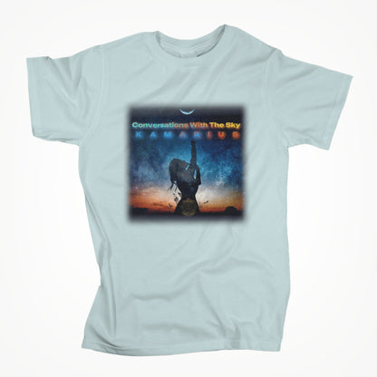 Conversations With The Sky by KaMarius Heather Prism Ice Blue Unisex T-shirt