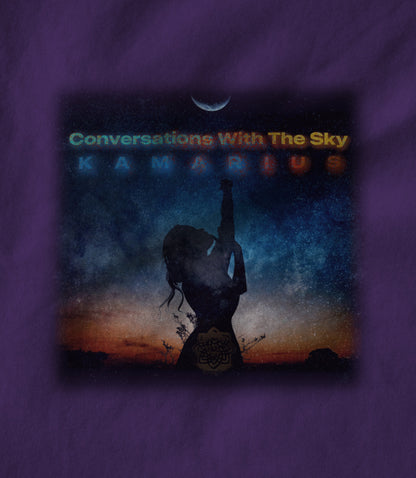 Conversations With The Sky by KaMarius Purple Unisex T-shirt