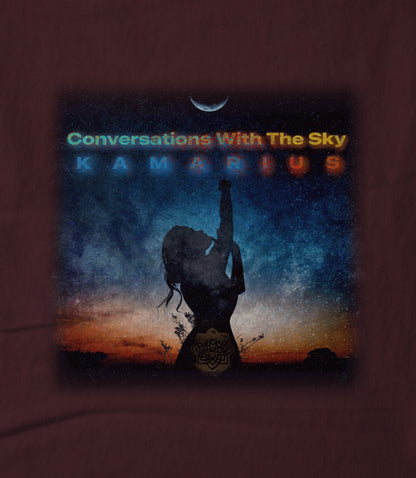 Conversations With The Sky by KaMarius Maroon Unisex T-shirt
