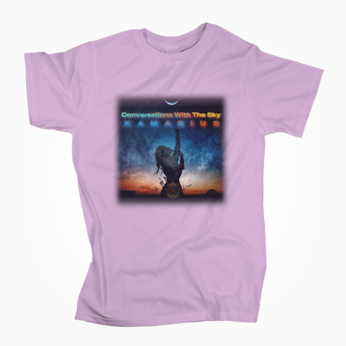 Conversations With The Sky by KaMarius Heather Prism Lilac Unisex T-shirt