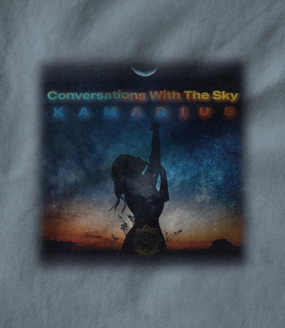 Conversations With The Sky by KaMarius Light Blue Unisex T-shirt