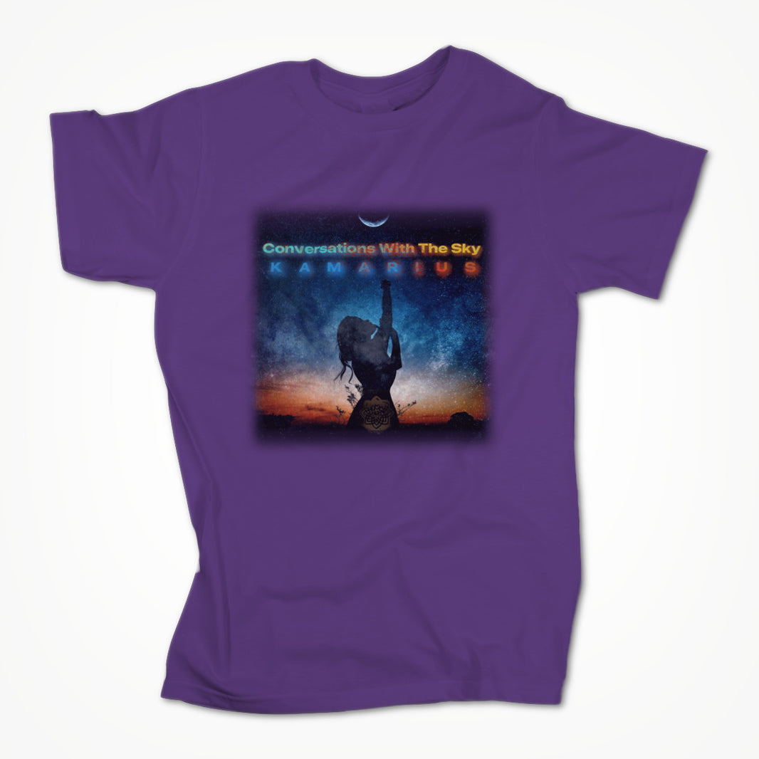 Conversations With The Sky by KaMarius Purple Unisex T-shirt