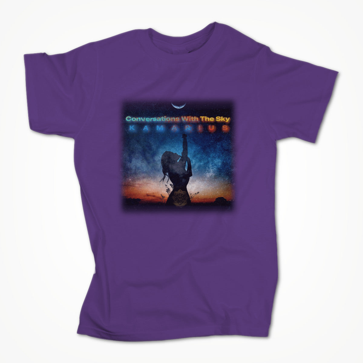 Conversations With The Sky by KaMarius Purple Unisex T-shirt